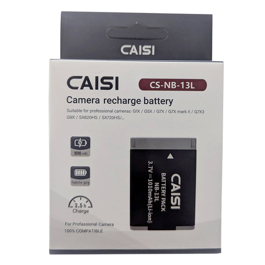 CAISI NB-13L Battery Compatible for Canon G7 X III/G7 X II/SX740