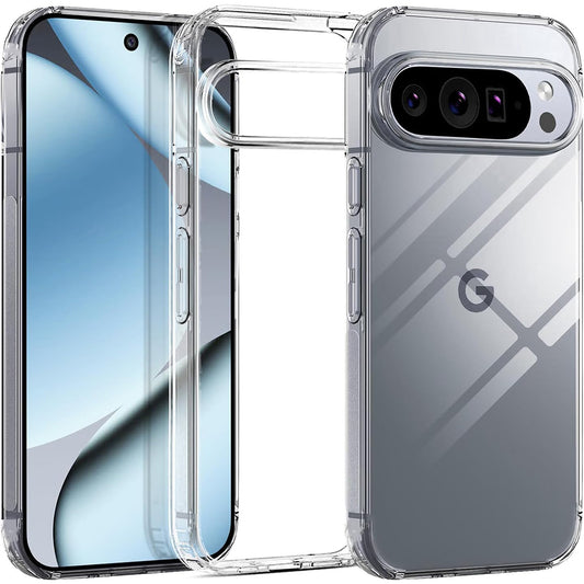 Clear Case for Google Pixel 10 Pro XL Crystal Clear Silicone Cover Bumper Shockproof Protective Cover