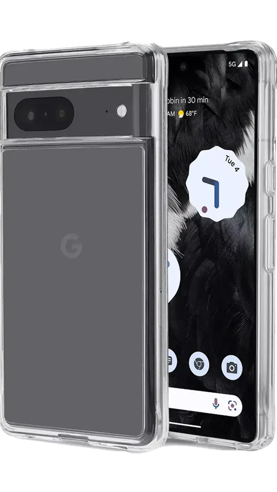 Clear Case for Google Pixel 7 Crystal Clear Silicone Cover Bumper Shockproof Protective Cover.