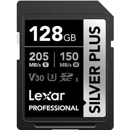 Lexar 128GB Silver Plus Professional SDXC Memory Card
