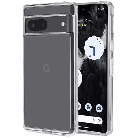Clear Case for Google Pixel 7 Crystal Clear Silicone Cover Bumper Shockproof Protective Cover.