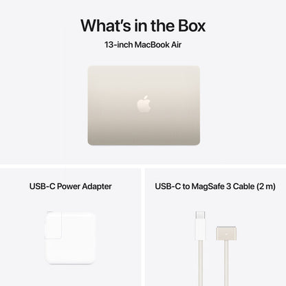 Apple MacBook Air M4 Chip (2025) 15-inch, 10-core CPU and 10-core GPU, English