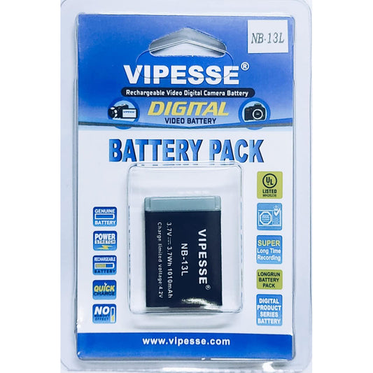 VIPESSE NB-13L Battery Compatible for Canon G7 X III/G7 X II