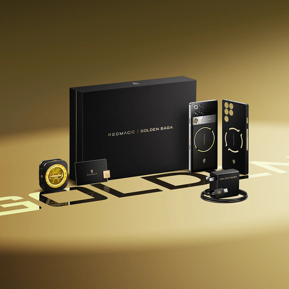 ZTE Nubia Redmagic 11 Pro 5G Dual Sim 1TB 24GB RAM Golden Saga Limited Edition Bundle - PixelMax